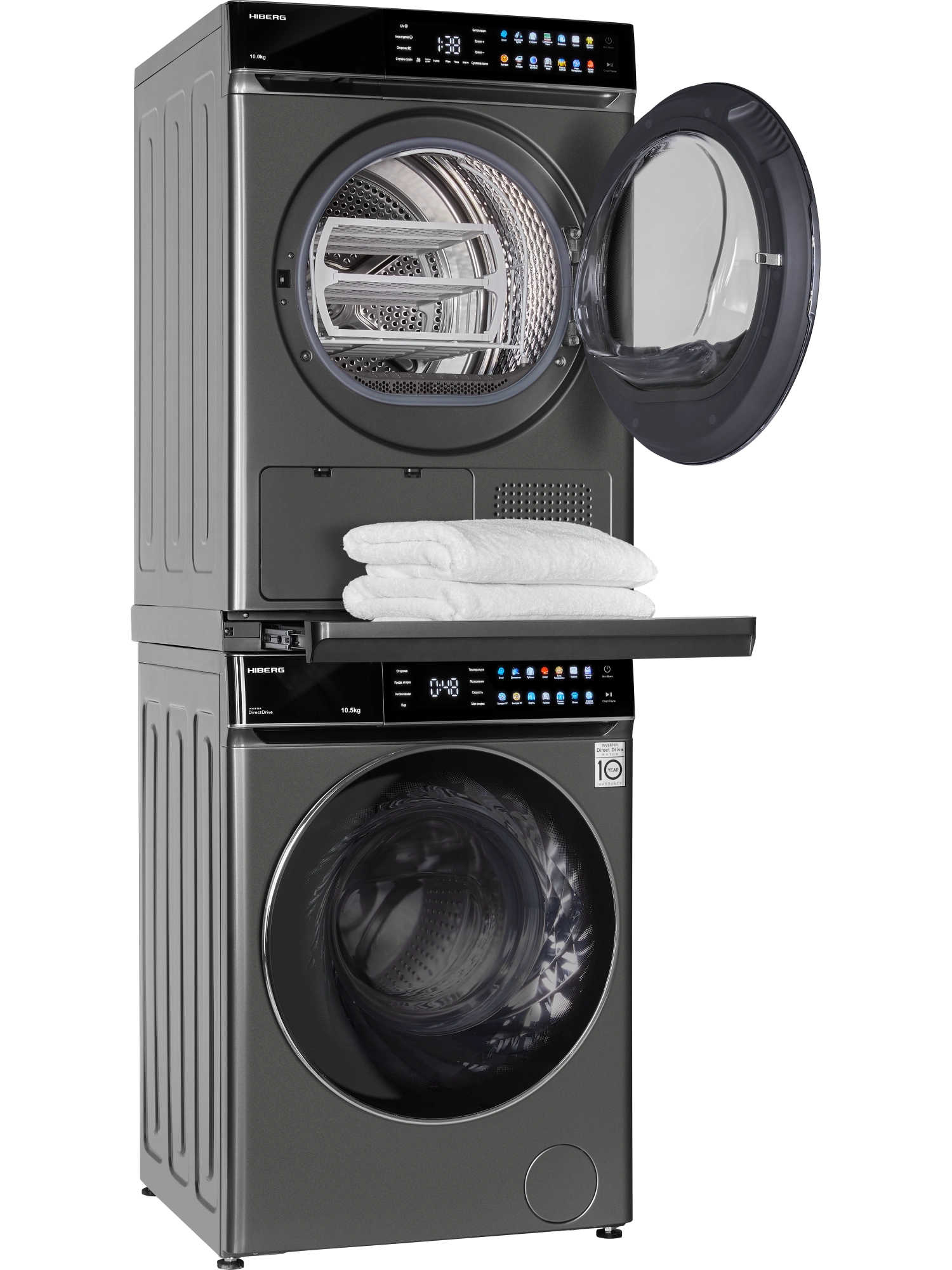  Стиральная машина HIBERG i-DDQ11 - 1014 Sd + Сушильная машина HIBERG HDQ11 - 10 Sd